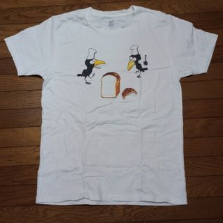 グラニフ(Design Tshirts Store graniph)のかこさとし　からすのパンやさん　Tシャツ　ユニセックス　ホワイト　半袖　コットン(Tシャツ/カットソー(半袖/袖なし))