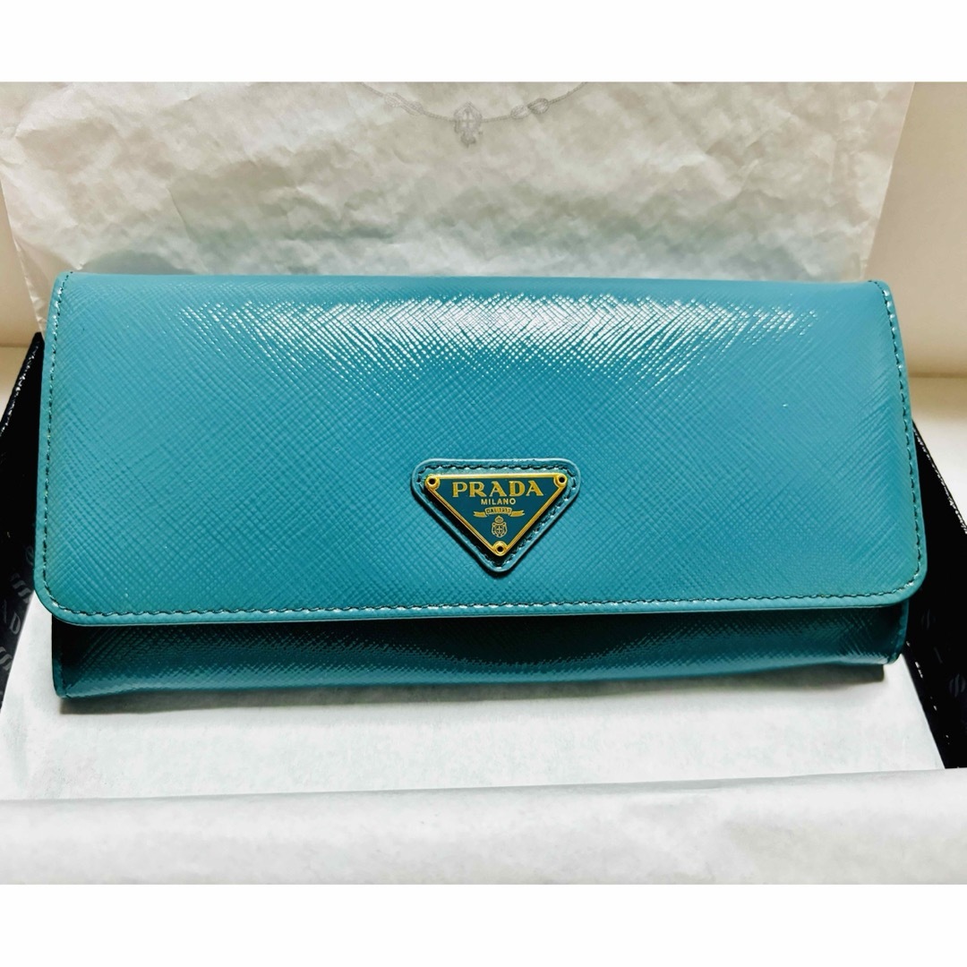 PRADA(プラダ)の新品 プラダ PRADA サフィアーノ 長財布 ウォレット 革財布 レディースのファッション小物(財布)の商品写真