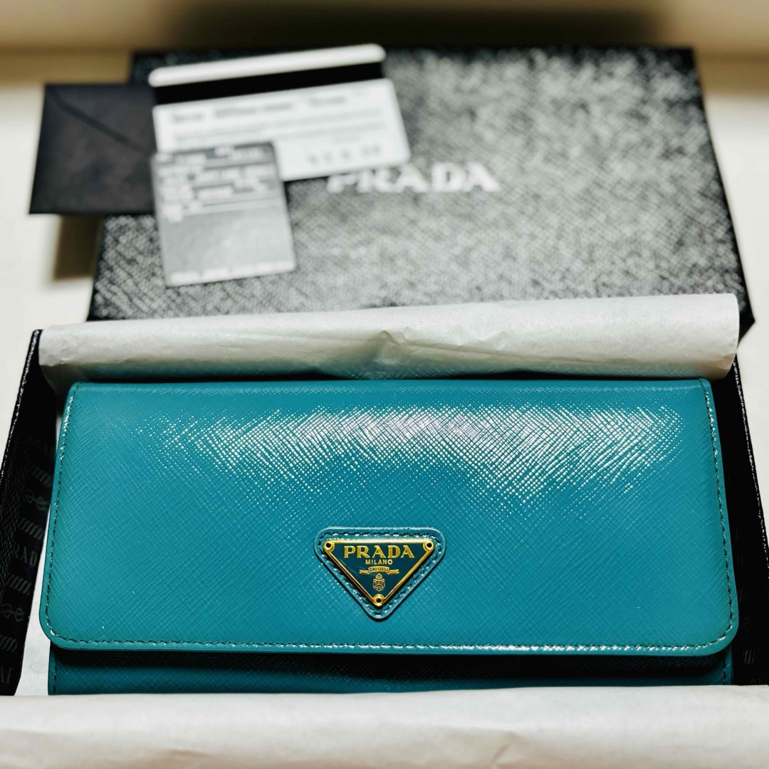 PRADA(プラダ)の新品 プラダ PRADA サフィアーノ 長財布 ウォレット 革財布 レディースのファッション小物(財布)の商品写真