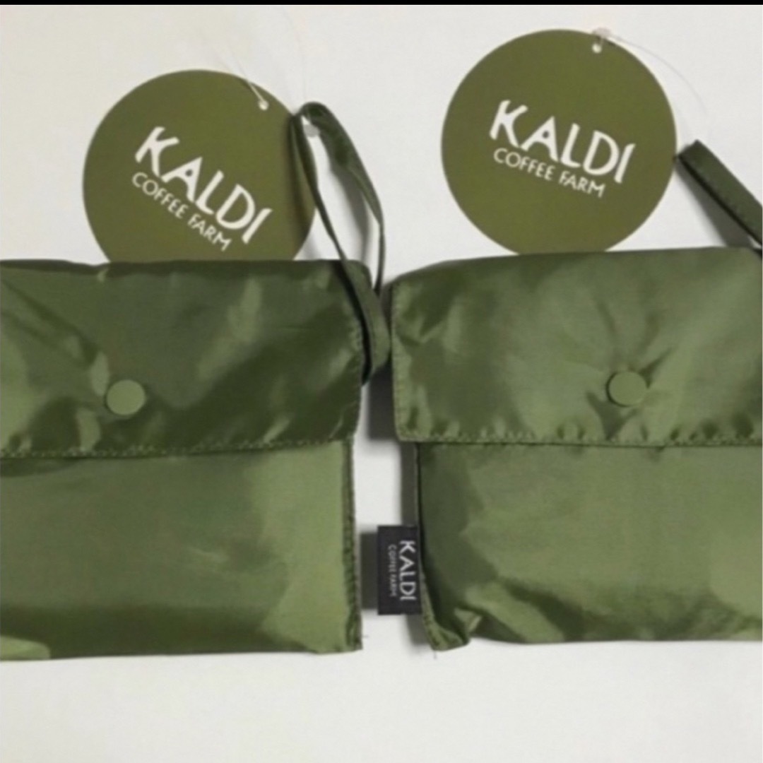 KALDI(カルディ)のカルディ エコバッグ カーキ2個   レディースのバッグ(エコバッグ)の商品写真