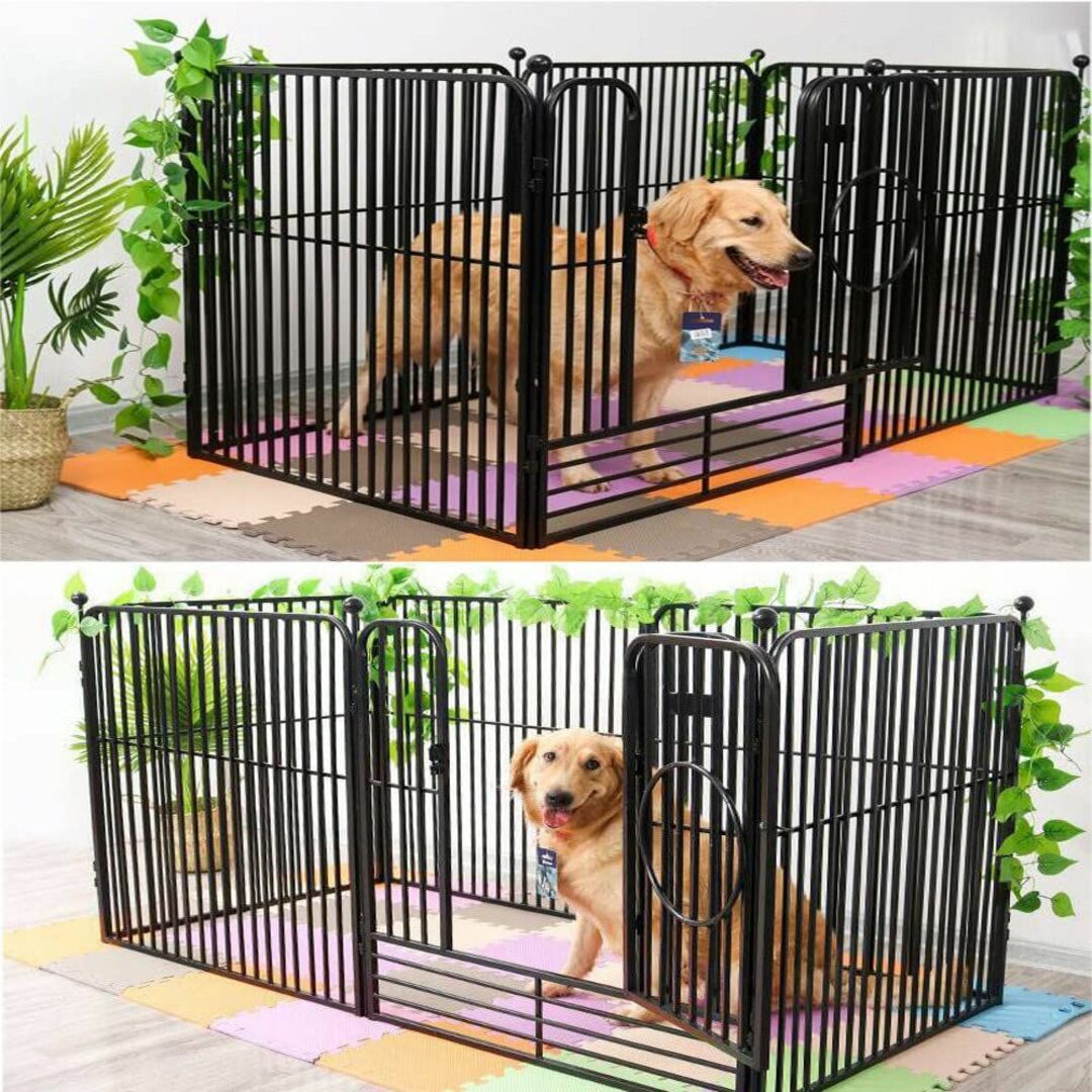 その他ペットフェンス サークル 犬 室内 ペット用フェンス 中大型犬用 ペットケージ