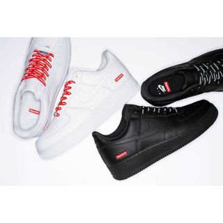 ナイキ(NIKE)のSupreme × Nike エアフォース1 Low ホワイト US8(スニーカー)