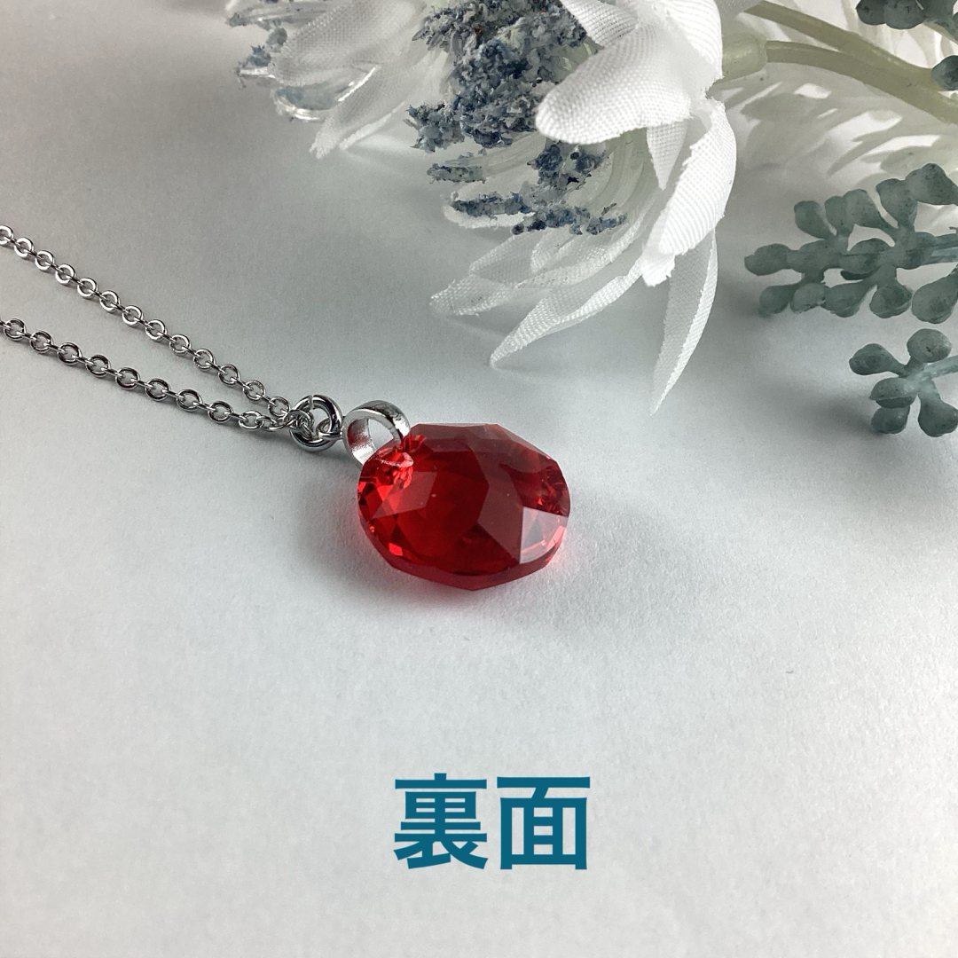 Swarovski 14mmクラシックカットペンダント〜ライトシャム ハンドメイドのアクセサリー(ネックレス)の商品写真