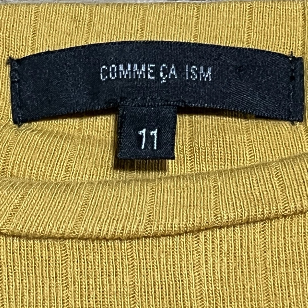 COMME CA ISM(コムサイズム)のCOMME CA ISM  レディース 半袖 カットソー マスタード色 Lサイズ レディースのトップス(カットソー(半袖/袖なし))の商品写真