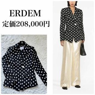 アーデム(Erdem)のERDEM アーデム　Nacy ポルカドットジャケット　シルク混(テーラードジャケット)