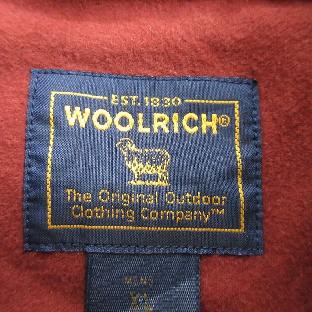 WOOLRICH(ウールリッチ)のXL★古着 ウールリッチ WOOLRICH 長袖 ヘビー フランネル シャツ メンズ 大きいサイズ コットン エンジ 24feb02 中古 トップス メンズのトップス(シャツ)の商品写真