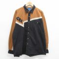 XL★古着 ラングラー Wrangler 長袖 ウエスタン シャツ メンズ ツ…