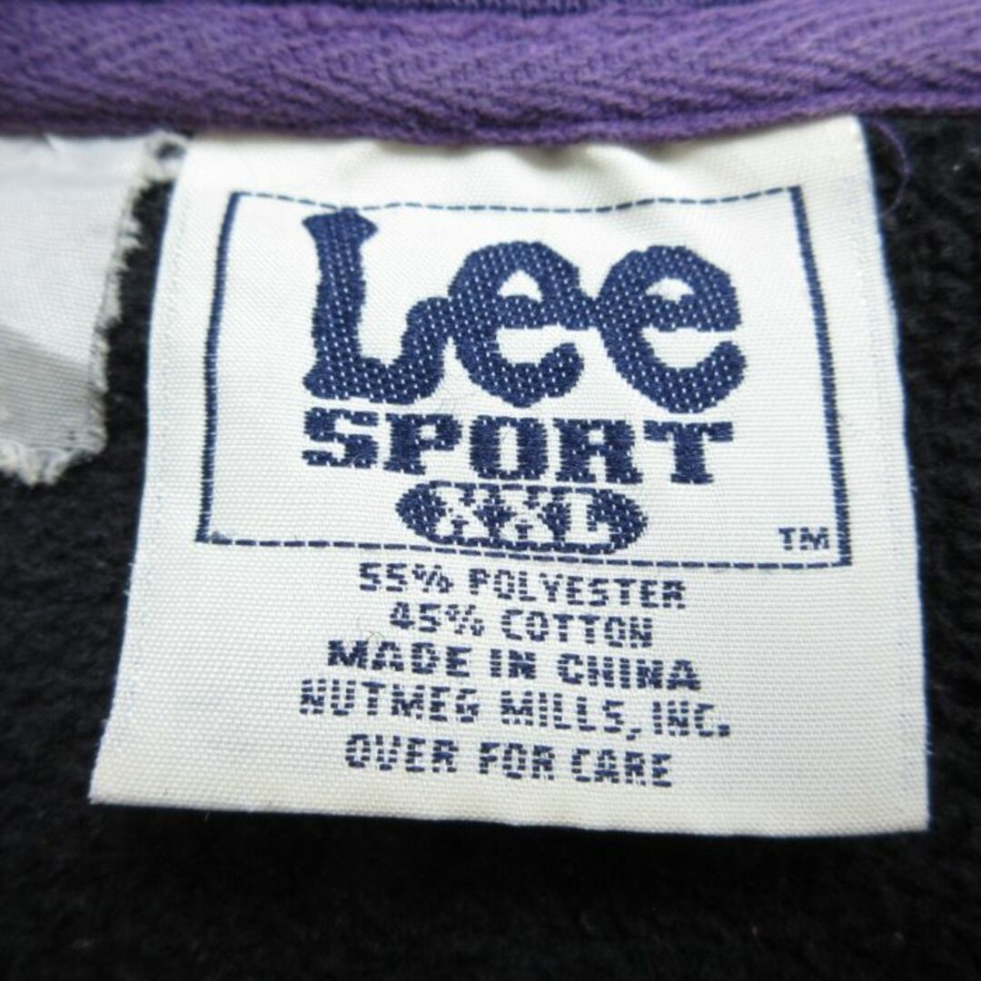 Lee(リー)のXL★古着 リー Lee 長袖 スウェット メンズ 00年代 00s NFL ボルチモアレイブンス 刺繍 大きいサイズ クルーネック 黒 ブラック アメフト スーパーボウル 24feb03 中古 スエット トレーナー トップス メンズのトップス(パーカー)の商品写真