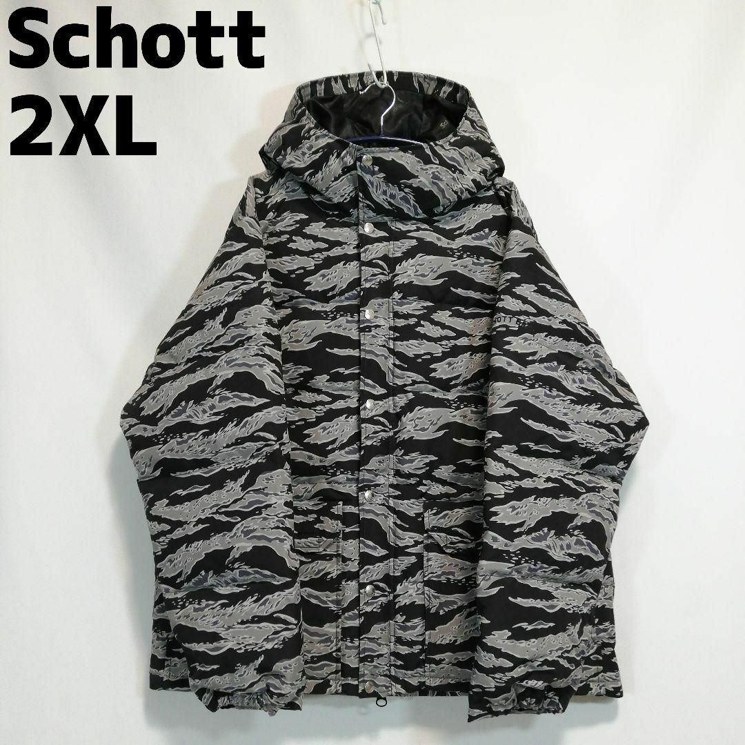 schott(ショット)のタグ付き未使用 Schott ダウンジャケット ショット 2XLサイズ 3L メンズのジャケット/アウター(ダウンジャケット)の商品写真