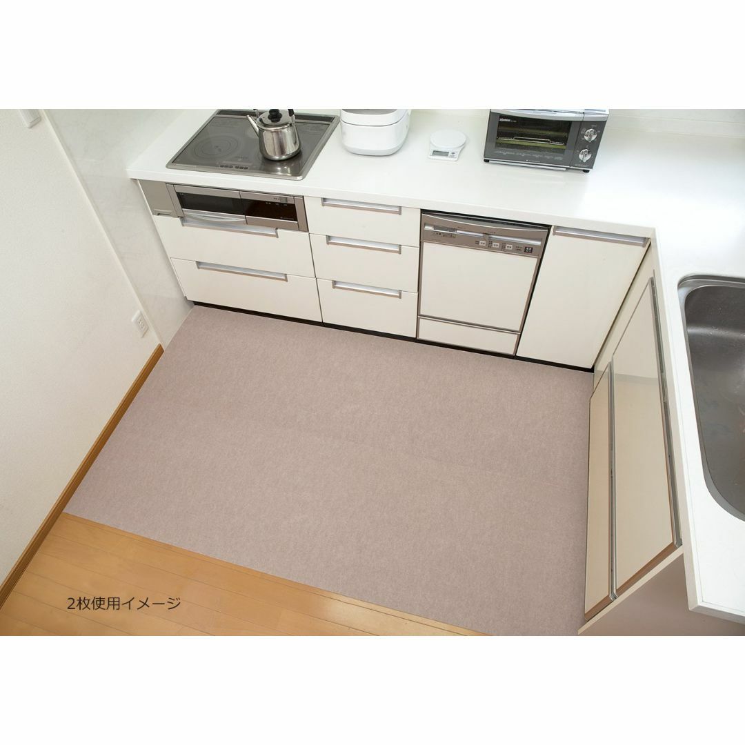 【日本製 撥水 消臭 洗える】サンコー キッチンマット ずれない 台所マット ロ インテリア/住まい/日用品のキッチン/食器(その他)の商品写真