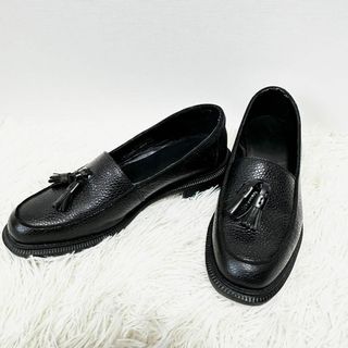 ドクターマーチン(Dr.Martens)の【希少】ドクターマーチン　FAVILLA タッセルローファー　シボ革　ブラック(ローファー/革靴)