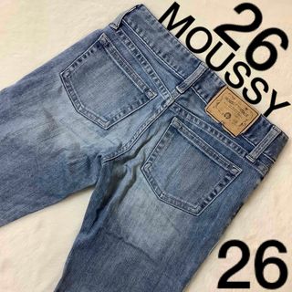 マウジー(moussy)の【希少】 MOUSSY デニム 26 ローライズ 26inch ライトブルー(デニム/ジーンズ)