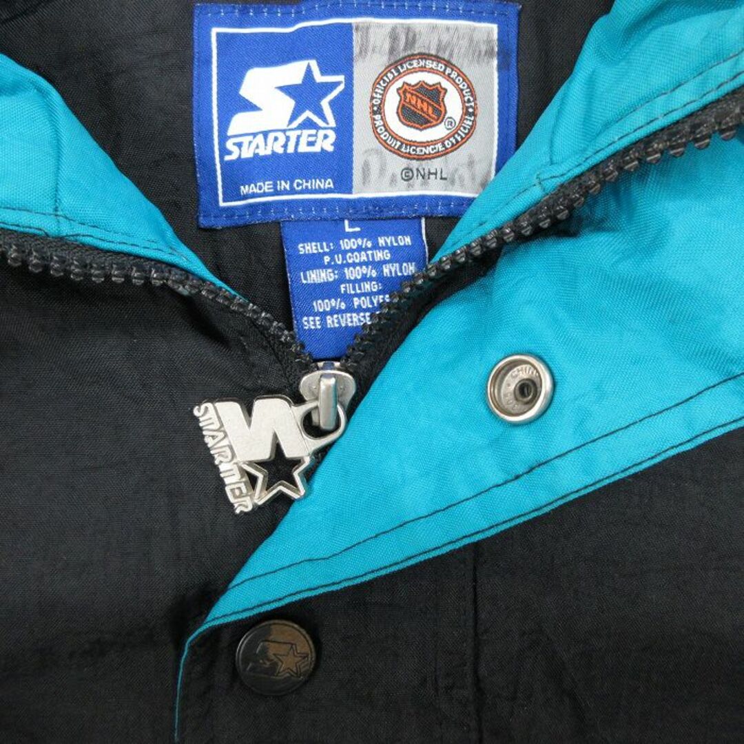 STARTER - 古着 スターター STARTER 長袖 ハーフジップ ナイロン STARTER - 古着 スターター STARTER 長袖 ハーフジップ ナイロン