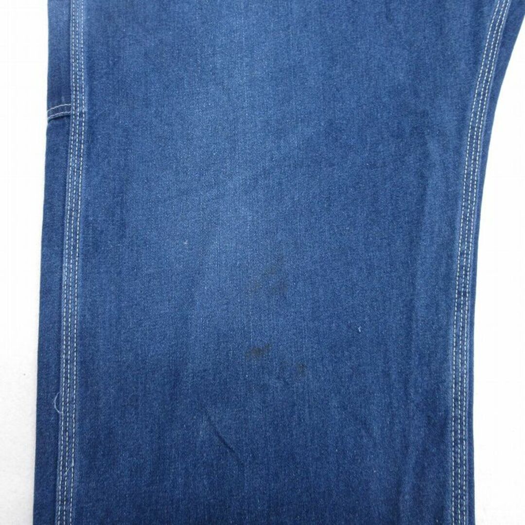W41★古着 ローバックス オーバーオール メンズ 90年代 90s 大きいサイズ USA製 紺 ネイビー デニム 24feb09 中古 ボトムス メンズのパンツ(サロペット/オーバーオール)の商品写真