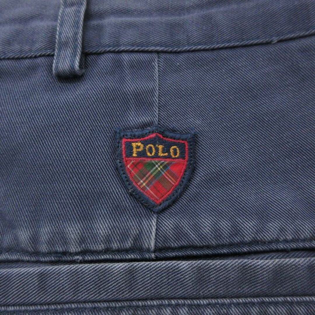 Ralph Lauren(ラルフローレン)のW36★古着 ラルフローレン Ralph Lauren ブランド チノ パンツ チノパン メンズ 90年代 90s ワンポイントロゴ コットン USA製 紺 ネイビー 【spe】 24feb05 中古 ボトムス ロング メンズのパンツ(ワークパンツ/カーゴパンツ)の商品写真