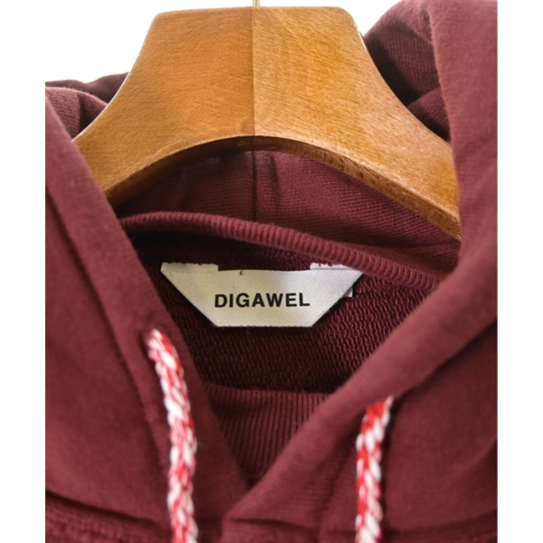 DIGAWEL(ディガウェル)のDIGAWEL ディガウェル パーカー 3(L位) エンジ 【古着】【中古】 メンズのトップス(パーカー)の商品写真