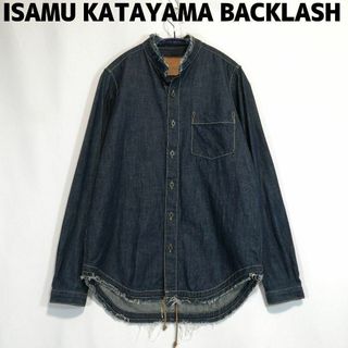 イサムカタヤマバックラッシュ(ISAMUKATAYAMA BACKLASH)のイサムカタヤマバックラッシュ スタンドカラーデニムシャツ メンズ XS 長袖(シャツ)