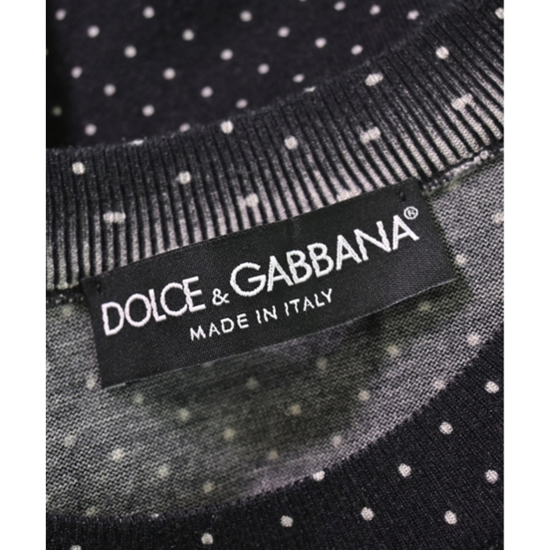 DOLCE&GABBANA(ドルチェアンドガッバーナ)のDOLCE&GABBANA ニット・セーター 46(M位) 黒系x白(ドット) 【古着】【中古】 メンズのトップス(ニット/セーター)の商品写真