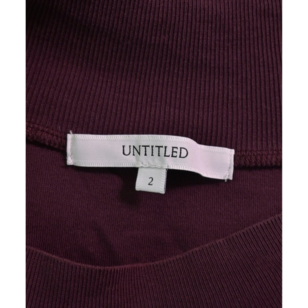 UNTITLED(アンタイトル)のUNTITLED アンタイトル Tシャツ・カットソー 2(M位) 紫系 【古着】【中古】 レディースのトップス(カットソー(半袖/袖なし))の商品写真