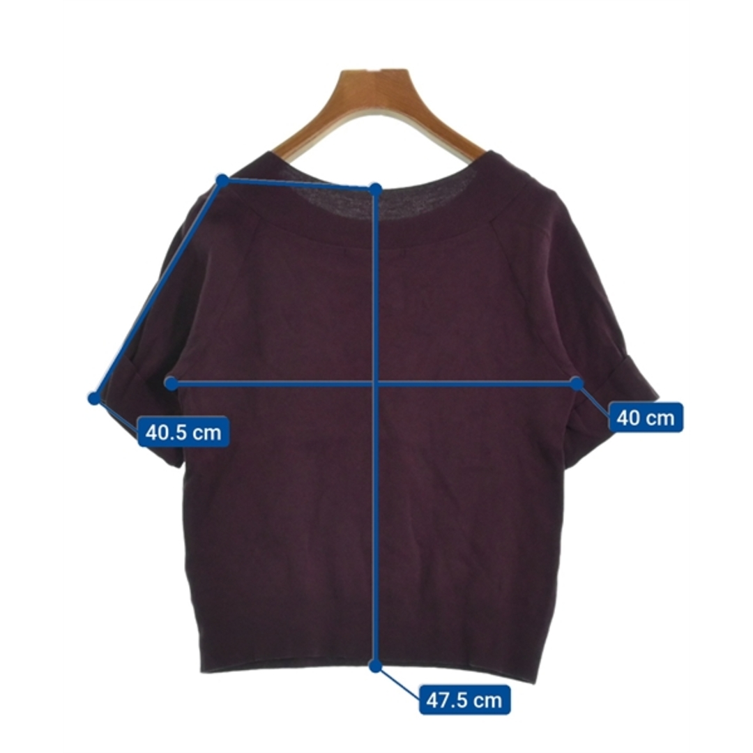 UNTITLED(アンタイトル)のUNTITLED アンタイトル Tシャツ・カットソー 2(M位) 紫系 【古着】【中古】 レディースのトップス(カットソー(半袖/袖なし))の商品写真