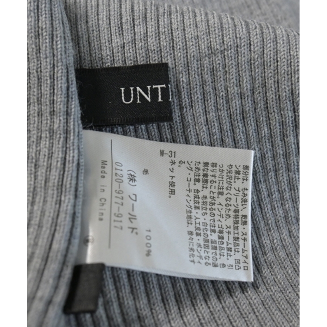 UNTITLED(アンタイトル)のUNTITLED アンタイトル ニット・セーター 2(M位) グレー 【古着】【中古】 レディースのトップス(ニット/セーター)の商品写真