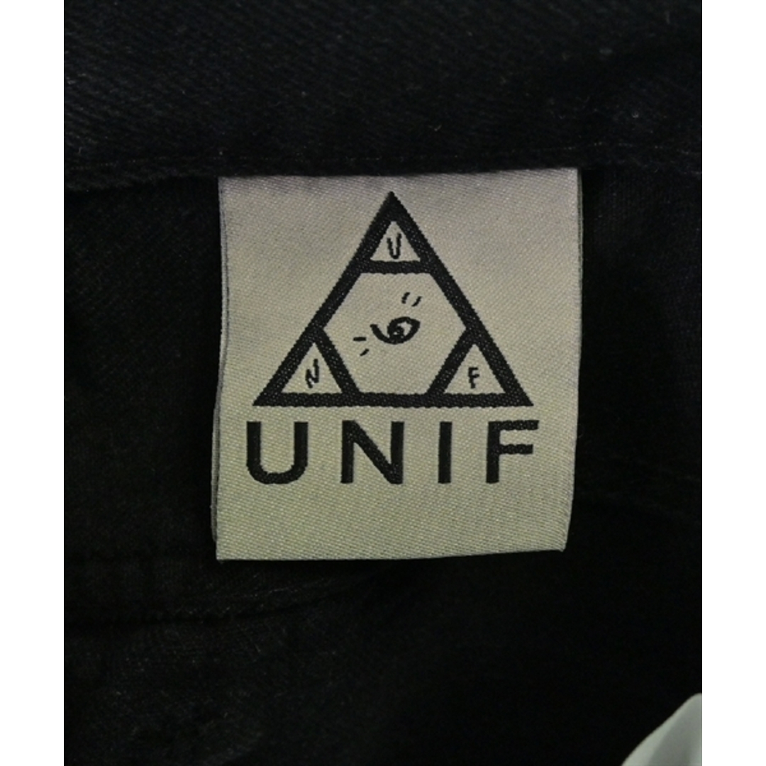 UNIF(ユニフ)のUNIF ユニフ ショートパンツ 24(S位) 黒(デニム) 【古着】【中古】 レディースのパンツ(ショートパンツ)の商品写真