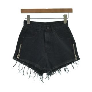 UNIF - UNIF ユニフ ショートパンツ 24(S位) 黒(デニム) 【古着】【中古】