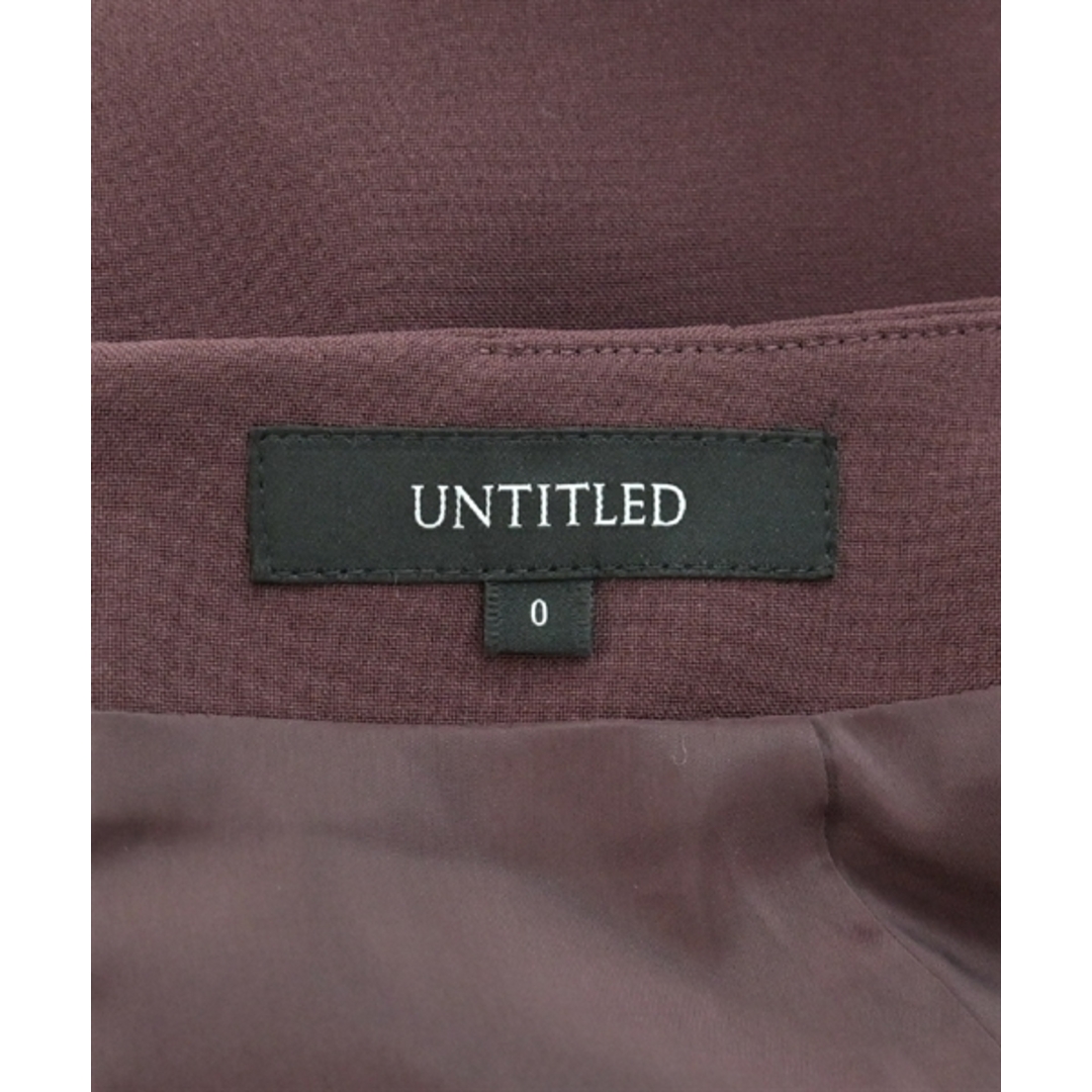 UNTITLED(アンタイトル)のUNTITLED アンタイトル ひざ丈スカート 36(S位) 赤紫 【古着】【中古】 レディースのスカート(ひざ丈スカート)の商品写真