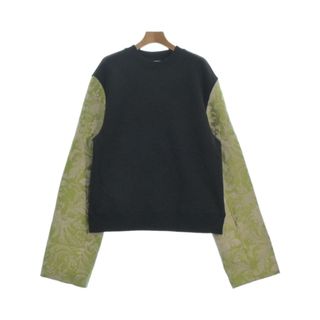 ドリスヴァンノッテン(DRIES VAN NOTEN)のDRIES VAN NOTEN ドリスヴァンノッテン スウェット XS 黒x緑 【古着】【中古】(トレーナー/スウェット)