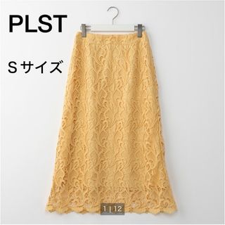 PLST プラステ リーフレースストレートスカート★Sサイズ★