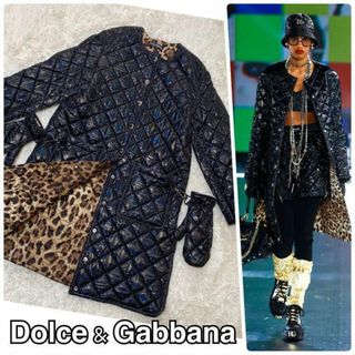 ドルチェ＆ガッバーナDolce＆Gabbana　ノーカラーキルティングコートXL