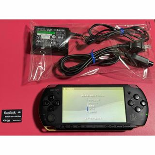 プレイステーションポータブル(PlayStation Portable)のPSP-3000  モンスターハンター　4GB    訳あり　　1番(携帯用ゲーム機本体)