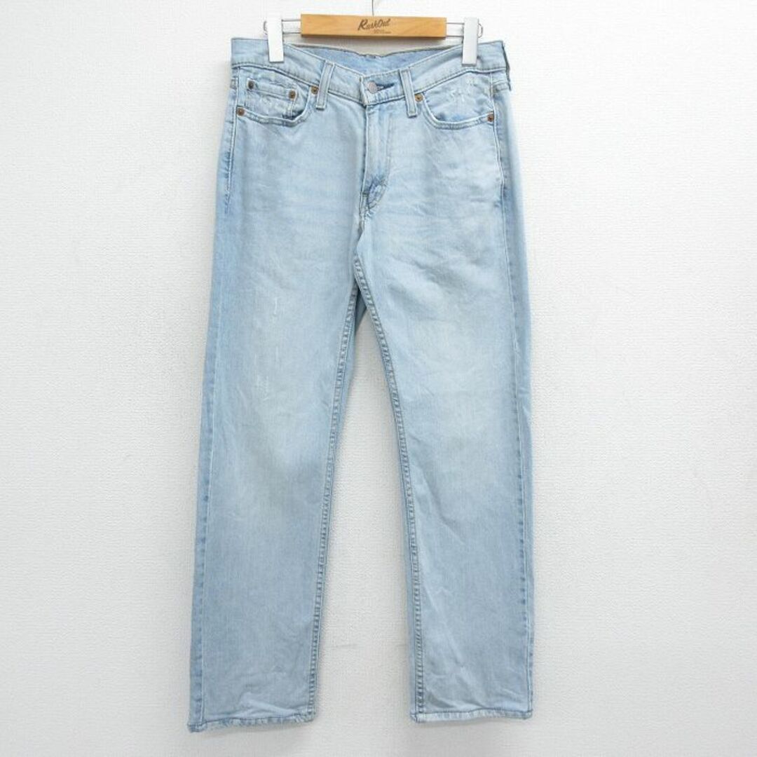 Levi's(リーバイス)のW30★古着 リーバイス Levis 514 ジーンズ メンズ 紺 ネイビー デニム 24feb14 中古 ボトムス ジーパン Gパン ロング パンツ メンズのパンツ(ワークパンツ/カーゴパンツ)の商品写真