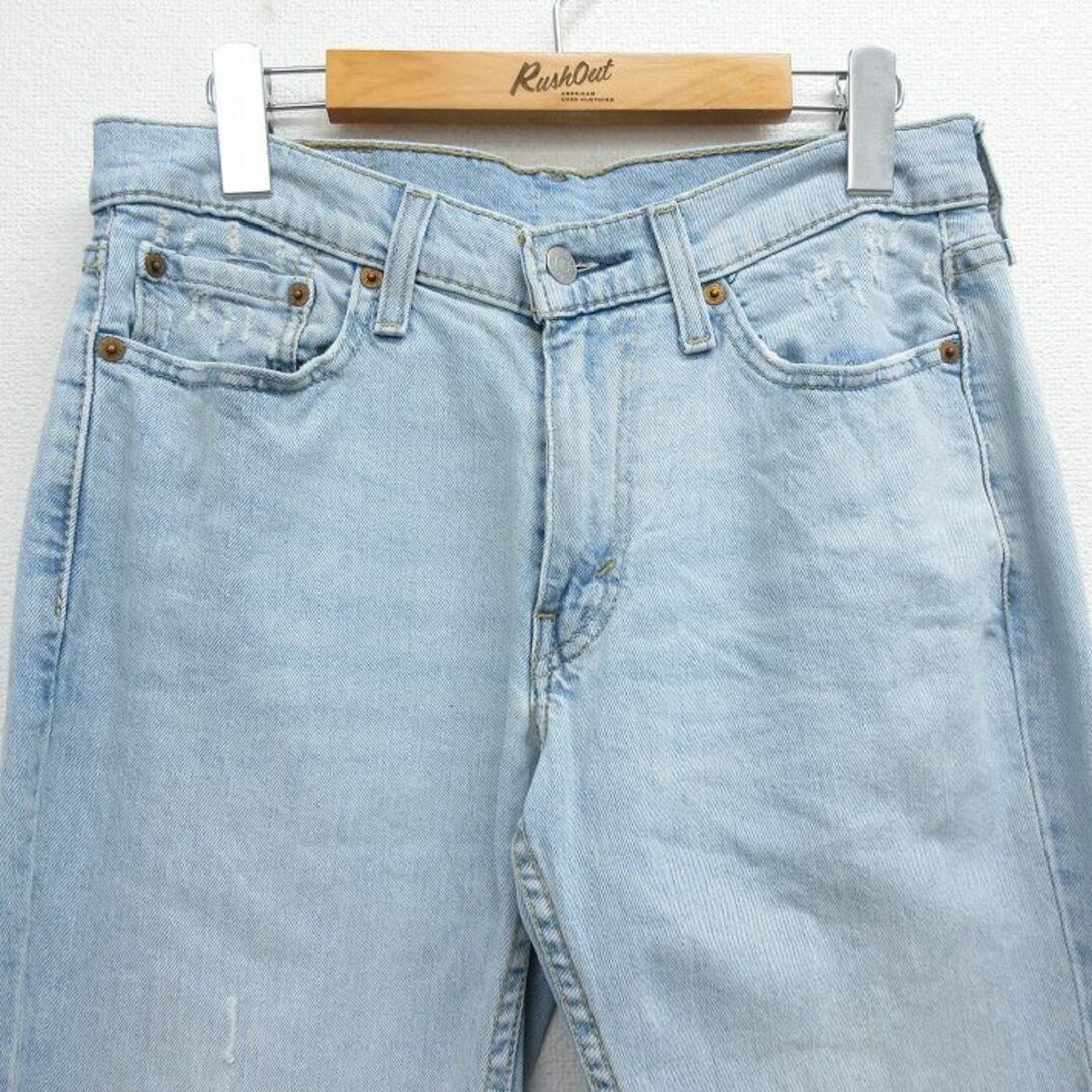 Levi's(リーバイス)のW30★古着 リーバイス Levis 514 ジーンズ メンズ 紺 ネイビー デニム 24feb14 中古 ボトムス ジーパン Gパン ロング パンツ メンズのパンツ(ワークパンツ/カーゴパンツ)の商品写真