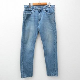 リーバイス(Levi's)のW34★古着 リーバイス Levis 502 ジーンズ メンズ 紺 ネイビー デニム 24feb15 中古 ボトムス ジーパン Gパン ロング パンツ(ワークパンツ/カーゴパンツ)