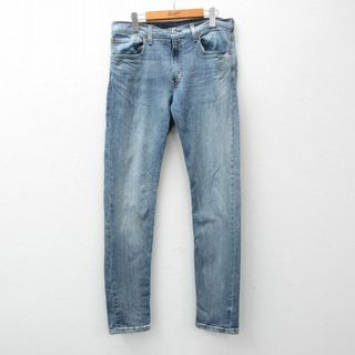 リーバイス(Levi's)のW34★古着 リーバイス Levis 512 ジーンズ メンズ 薄紺 ネイビー デニム 24feb15 中古 ボトムス ジーパン Gパン ロング パンツ(ワークパンツ/カーゴパンツ)