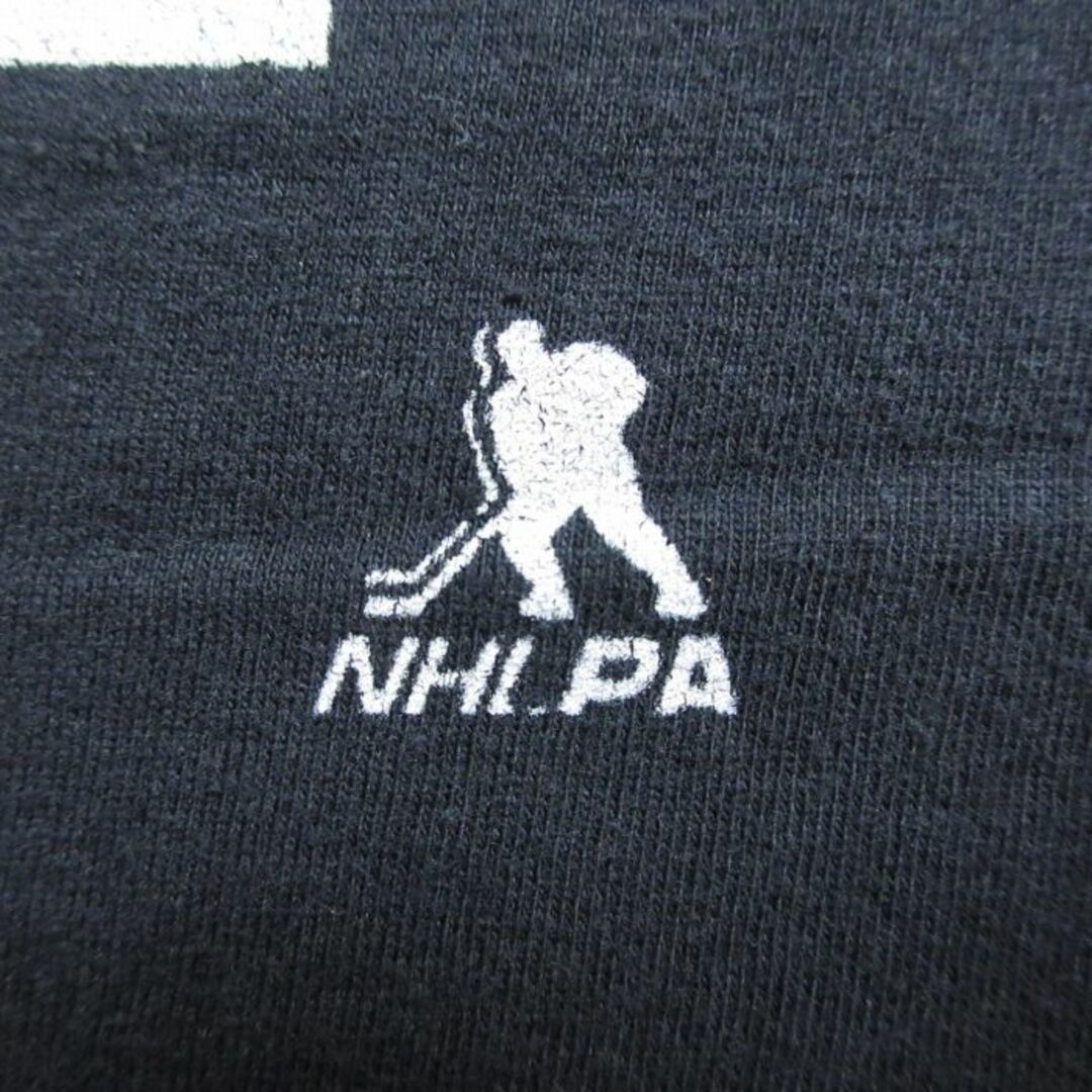 L★古着 半袖 Tシャツ メンズ NHL ボストンブルーインズ テイラーホール 71 コットン クルーネック 黒 ブラック アイスホッケー 24feb13 中古 メンズのトップス(Tシャツ/カットソー(半袖/袖なし))の商品写真