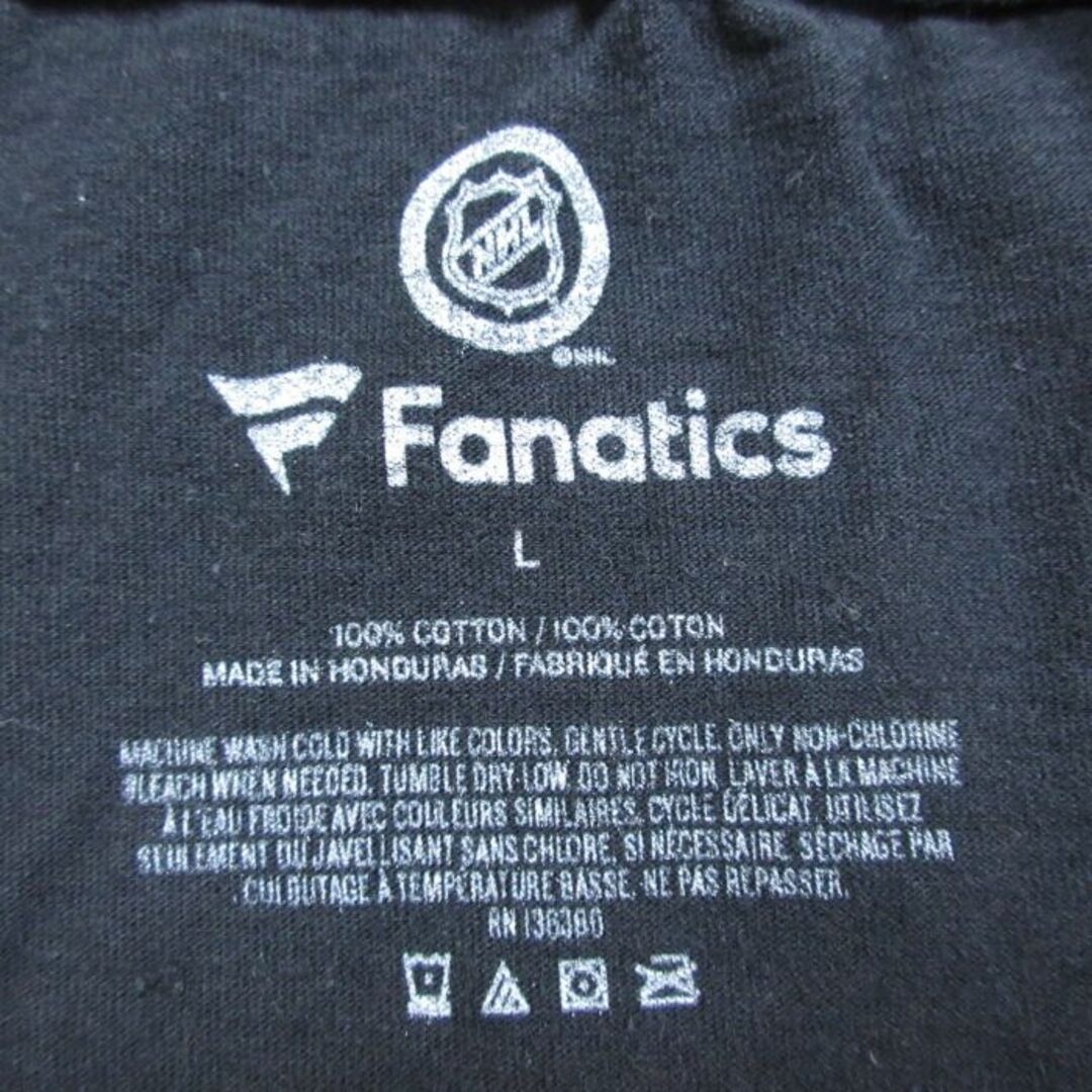 L★古着 半袖 Tシャツ メンズ NHL ボストンブルーインズ テイラーホール 71 コットン クルーネック 黒 ブラック アイスホッケー 24feb13 中古 メンズのトップス(Tシャツ/カットソー(半袖/袖なし))の商品写真