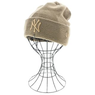 NEW ERA - NEW ERA ニューエラ ニットキャップ・ビーニー - ベージュ 【古着】【中古】