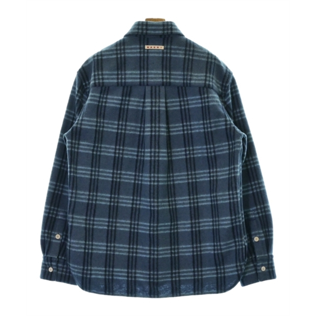 Marni(マルニ)のMARNI マルニ カジュアルシャツ 48(L位) 青系x紺(チェック) 【古着】【中古】 メンズのトップス(シャツ)の商品写真