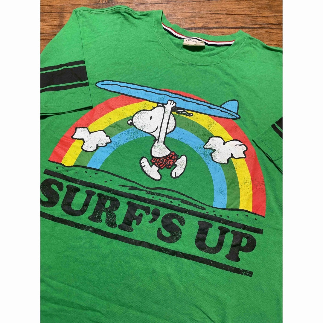 SNOOPY(スヌーピー)の『PEANUTS』ピーナッツ スヌーピー Tシャツ　サーフボード　ビッグサイズ メンズのトップス(Tシャツ/カットソー(半袖/袖なし))の商品写真