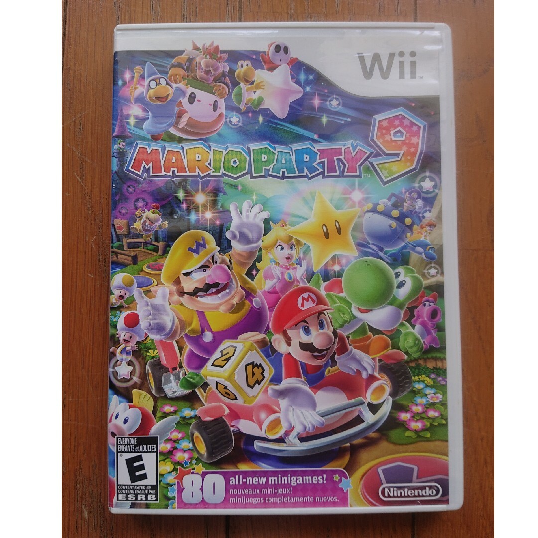 Wii(ウィー)のWii 北米版 スーパー マリオパーティ9 Mario Party 9 エンタメ/ホビーのゲームソフト/ゲーム機本体(家庭用ゲームソフト)の商品写真