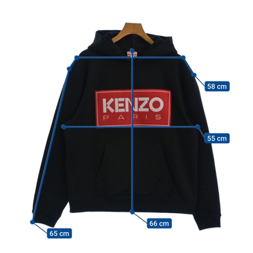 KENZO(ケンゾー)のKENZO ケンゾー パーカー L 黒 【古着】【中古】 メンズのトップス(パーカー)の商品写真