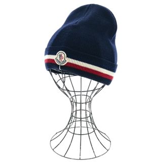 モンクレール(MONCLER)のMONCLER モンクレール ニットキャップ・ビーニー - 紺 【古着】【中古】(ニット帽/ビーニー)