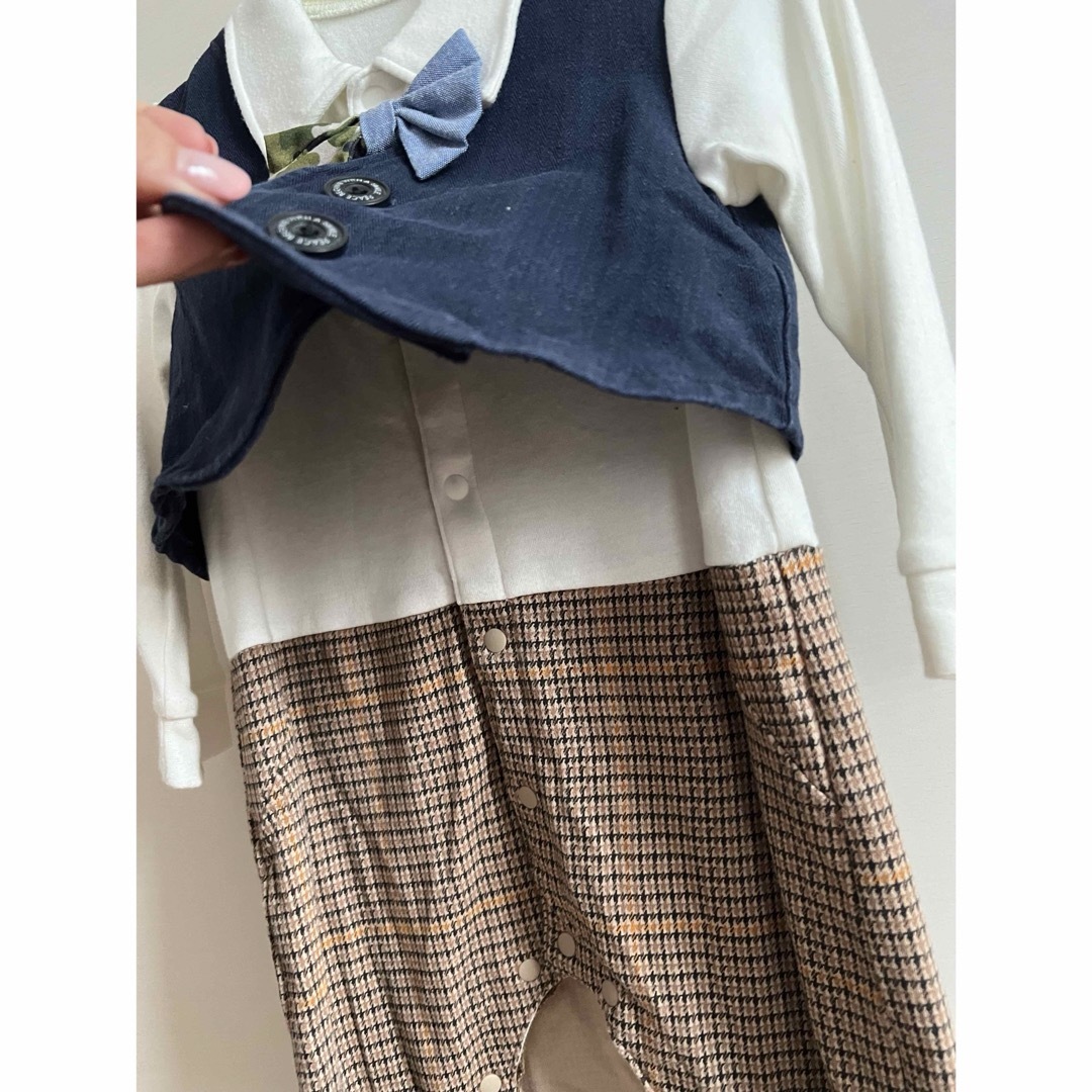 BREEZE(ブリーズ)の入園式⭐︎男の子☆ロンパース　80 美品☆ キッズ/ベビー/マタニティのベビー服(~85cm)(セレモニードレス/スーツ)の商品写真