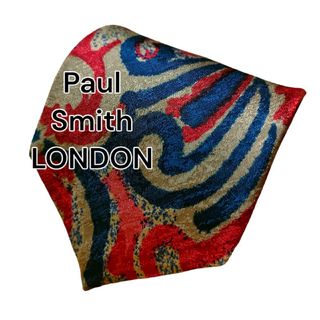 【Paul Smith LONDON】ポールスミスロンドン　レッド系　総柄(ネクタイ)