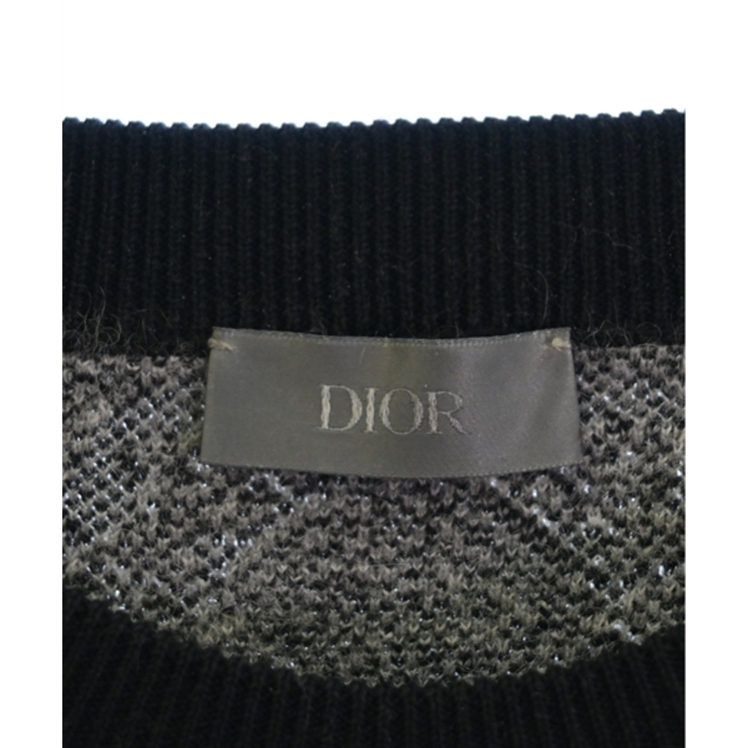 DIOR HOMME(ディオールオム)のDior Homme ディオールオム ニット・セーター XL グレーx黒(総柄) 【古着】【中古】 メンズのトップス(ニット/セーター)の商品写真