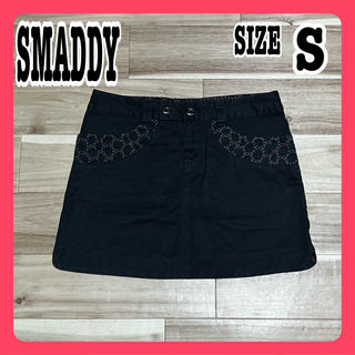 SMADDY - SMADDY スマディー レディース ミニスカート 黒 レース刺繍 Sサイズ