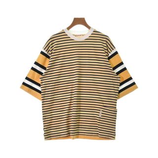 マルニ(Marni)のMARNI マルニ Tシャツ・カットソー 46(M位) 黄x黒(ボーダー) 【古着】【中古】(Tシャツ/カットソー(半袖/袖なし))