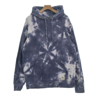 STUSSY - STUSSY ステューシー パーカー L 紫系x白(総柄) 【古着】【中古】